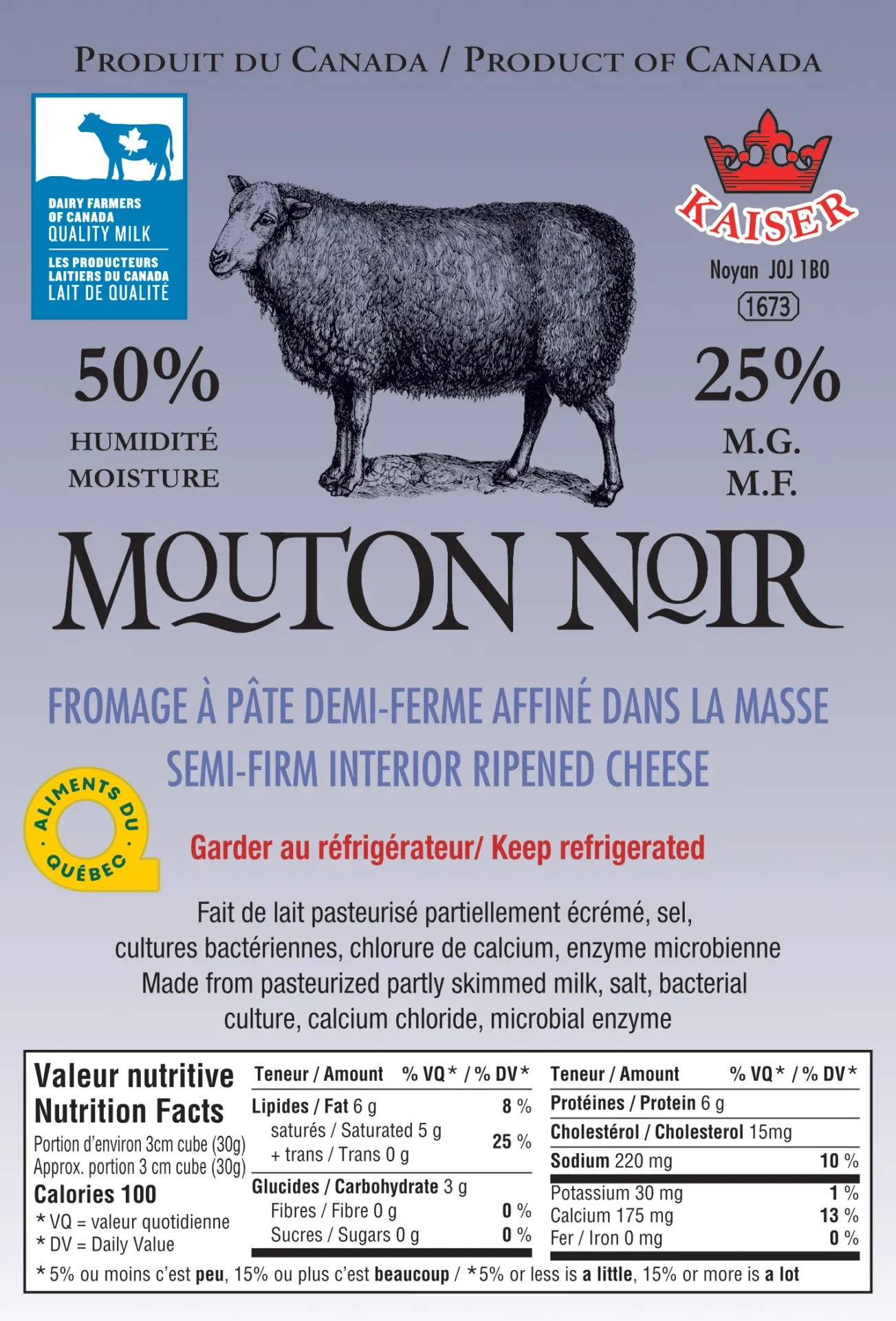Mouton Noir étiquette