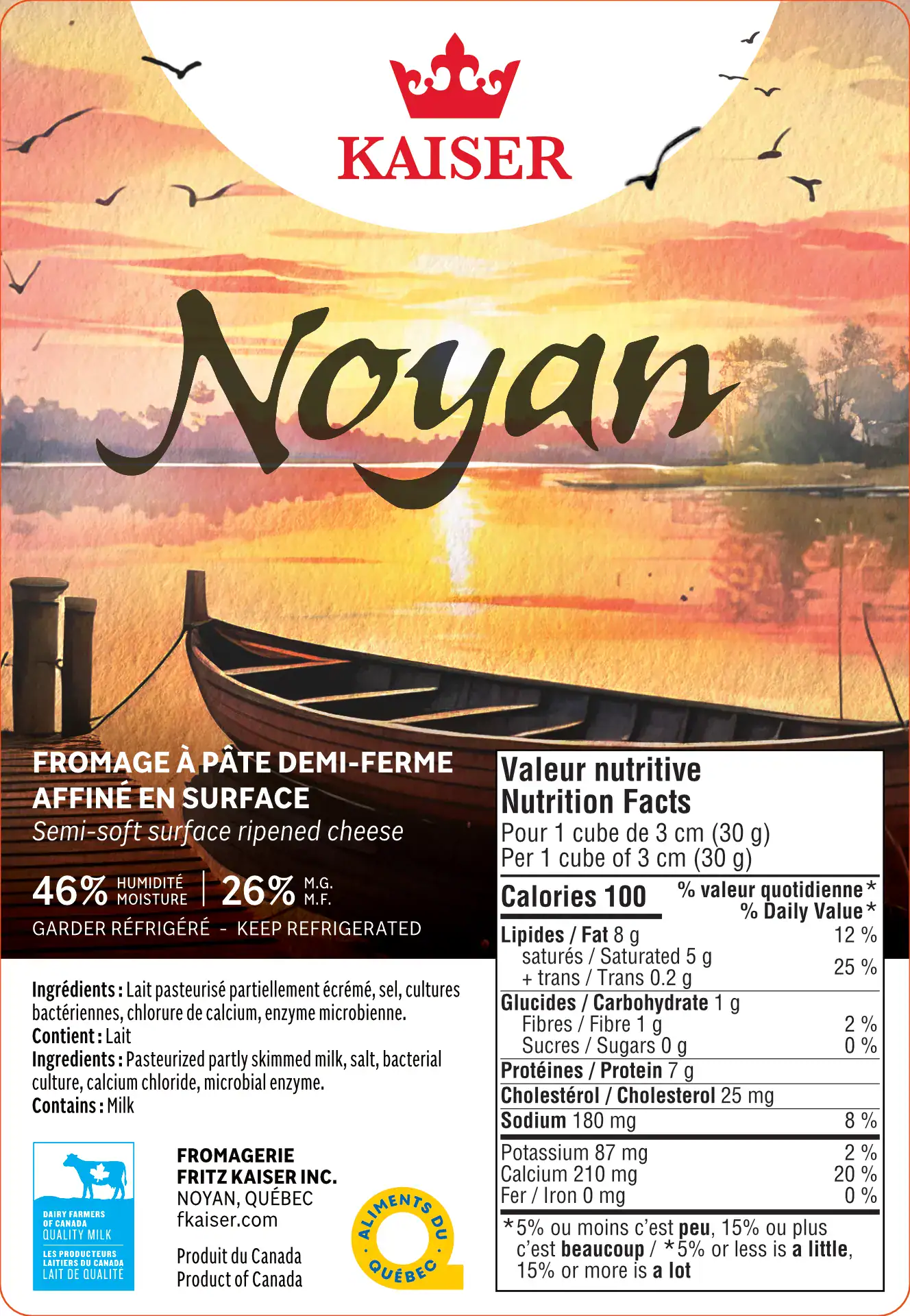 Fromagerie Fritz Kaiser Noyan étiquette
