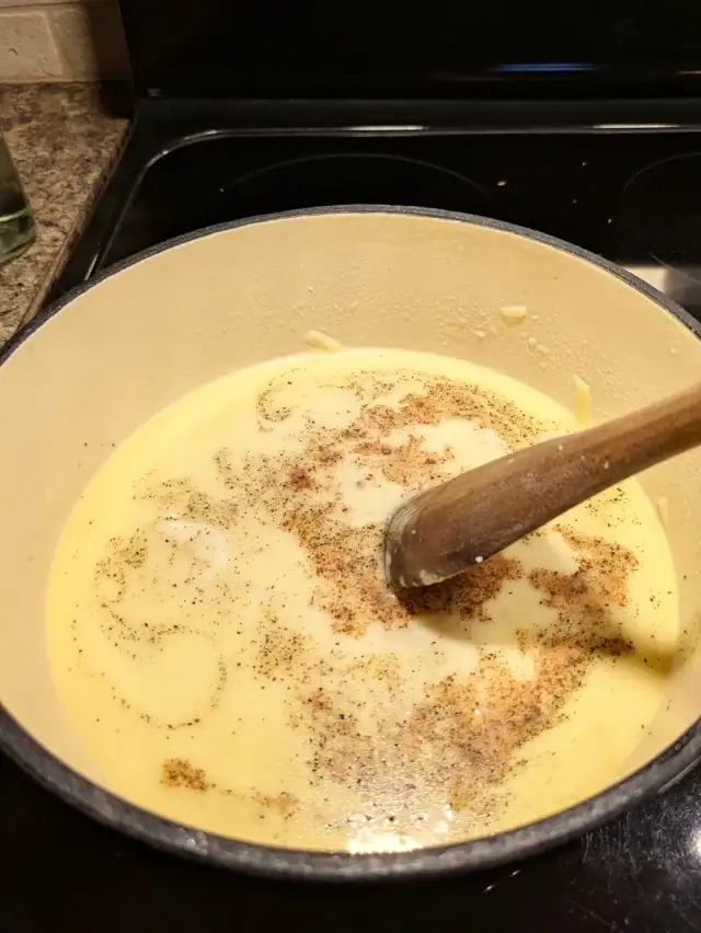Fondue au fromage kaiser étape 5