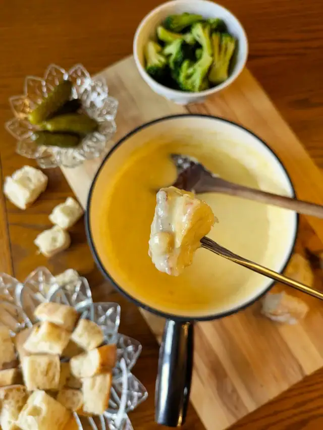 Fondue au fromage kaiser étape 8